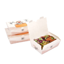 Eco-friendly disposable custom logo printed food box easy to go for salad chicken pizza snacks